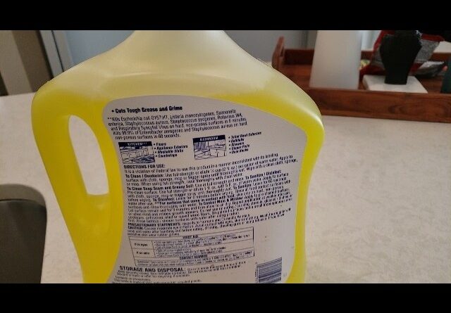 EVERYTHING  - Review of Lysol Clean Fresh MultiSurface Lemon Review Unboxing Lysol Demo Test