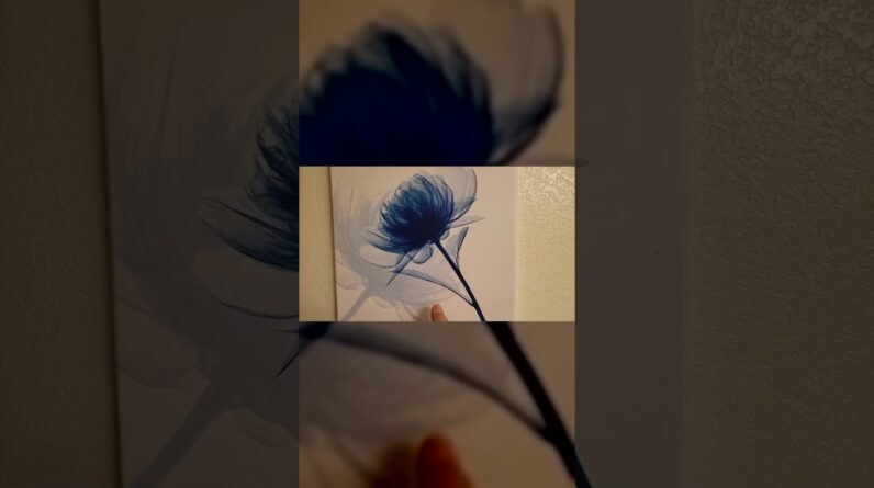 VIBRANT - Review of Blue Flowers on Canvas Review Unboxing Pyradecor Demo Test