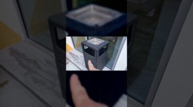 VELCRO THICK - Review of Safco Canmeleon Outdoor Trash Can Review Unboxing Safco Demo Test