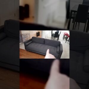 SOFT FIRM - Review of Grey Modern Elevated Sofa Review Unboxing Hawthorne Collections Demo Test