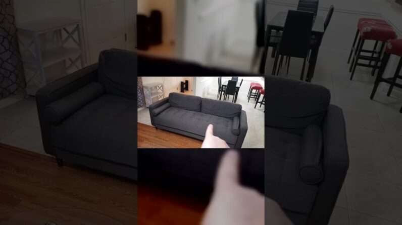 SOFT FIRM - Review of Grey Modern Elevated Sofa Review Unboxing Hawthorne Collections Demo Test