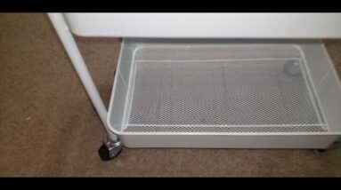 IS-IT EASY? CAXXA 3-Tier Rolling Metal Storage Cart Review Unboxing CAXXA Demo Test