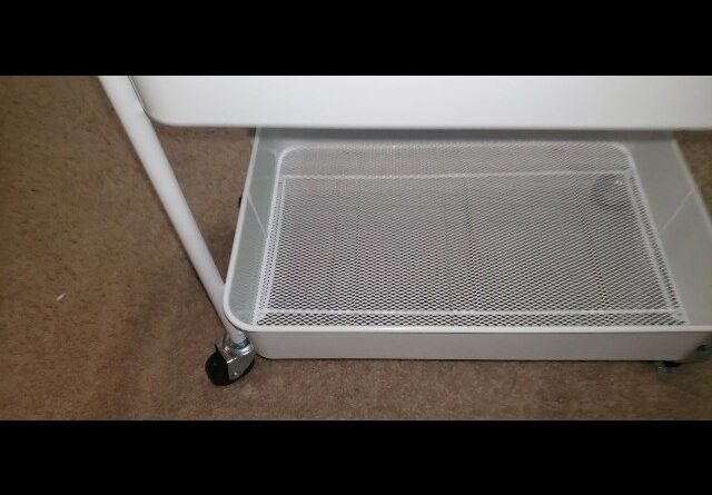 IS-IT EASY? CAXXA 3-Tier Rolling Metal Storage Cart Review Unboxing CAXXA Demo Test