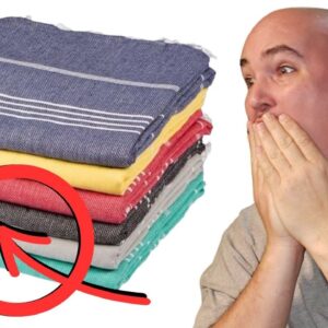 HIDDEN INSIDE?? Clotho Turkish Beach Towel Set Review Review Unboxing Clotho Demo Test