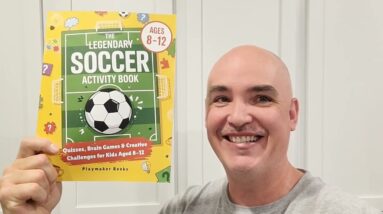 INTERACTIVE-FUN IMAGE-TASKS? Legendary Soccer Activity Book for Kids Review Unboxing Playmaker Books