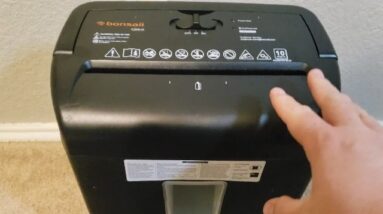 CUT-HOW? Unboxing Bonsaii 10-Sheet Cross Cut Paper Shredder Review Unboxing bonsaii Demo Test