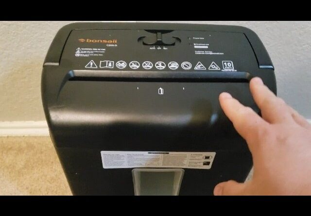 CUT-HOW? Unboxing Bonsaii 10-Sheet Cross Cut Paper Shredder Review Unboxing bonsaii Demo Test