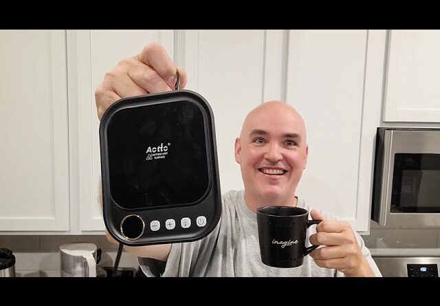 STEAMY-HOT MAINTAINS-HEAT? Aotto Coffee Mug Warmer for Desk Review Unboxing Demo Test