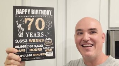 WHAT-THEY-DONT-SHOW-YOU? LiuuLi Memorable Jumbo Large Funny 70th Birthday Card Review Unboxing